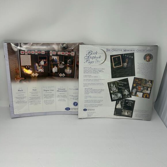 Creative Memories Other - Lot 2 NIP Creative Memories Original 12X12 Black Scrapbook Pages Album Refills